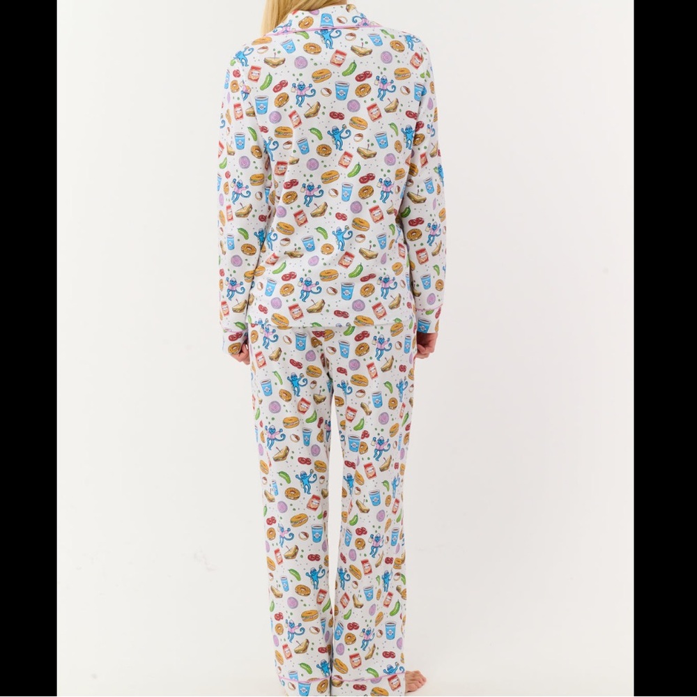 NWT Roller Rabbit New York Nosh Long Sleeve Polo PJ Set - Picture 4 of 4